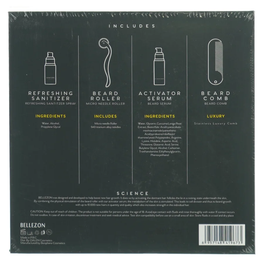 Beard Grwth kit fra Bellezon (str. 22 x 22 x 5cm)