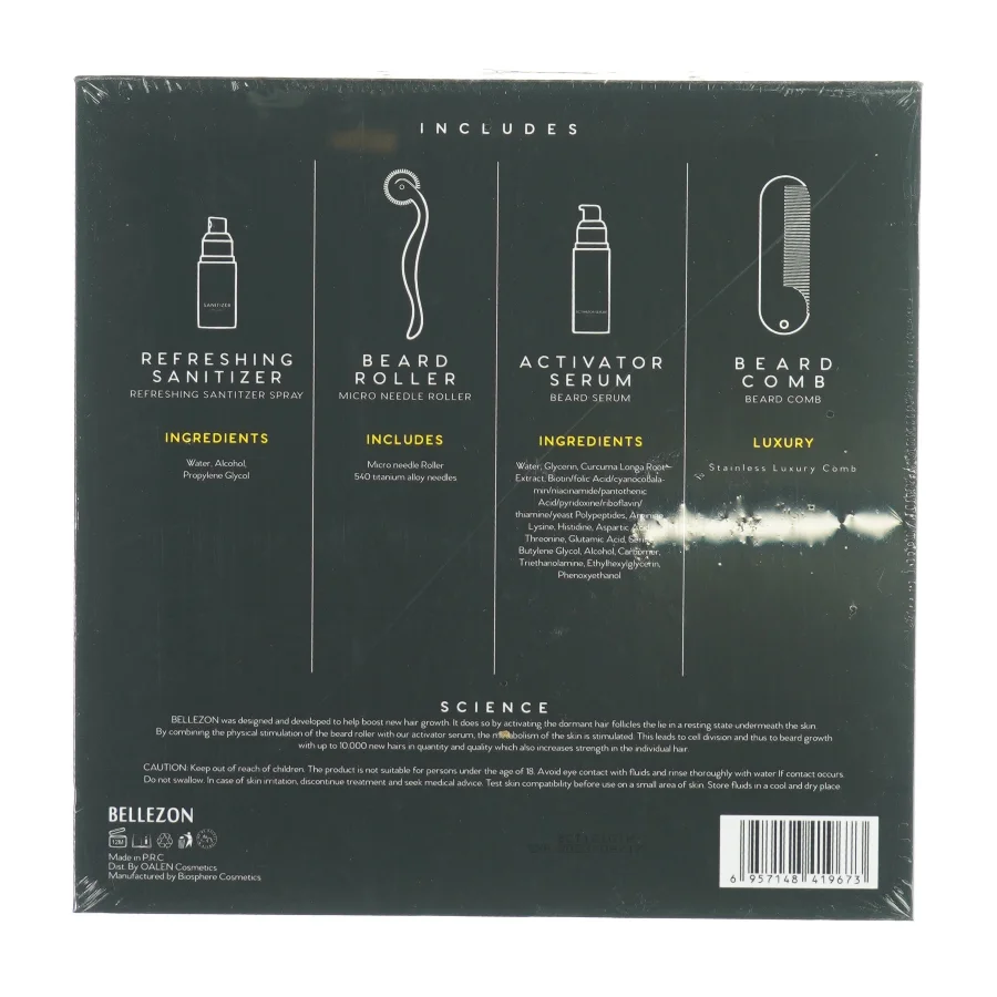Beard Grwth kit fra Bellezon (str. 22 x 22 x 5cm)