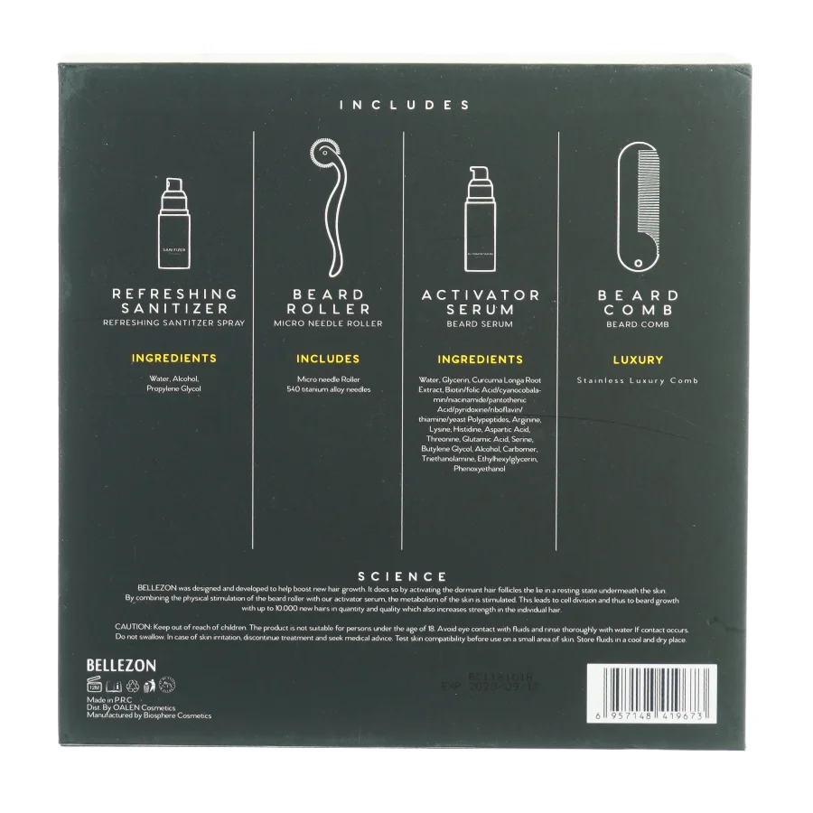 Beard Grwth kit fra Bellezon (str. 22 x 22 x 5cm)