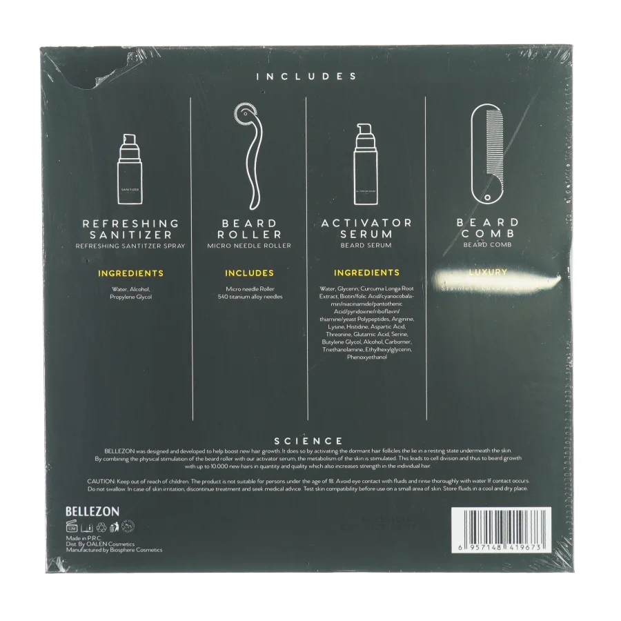 Beard Grwth kit fra Bellezon (str. 22 x 22 x 5cm)