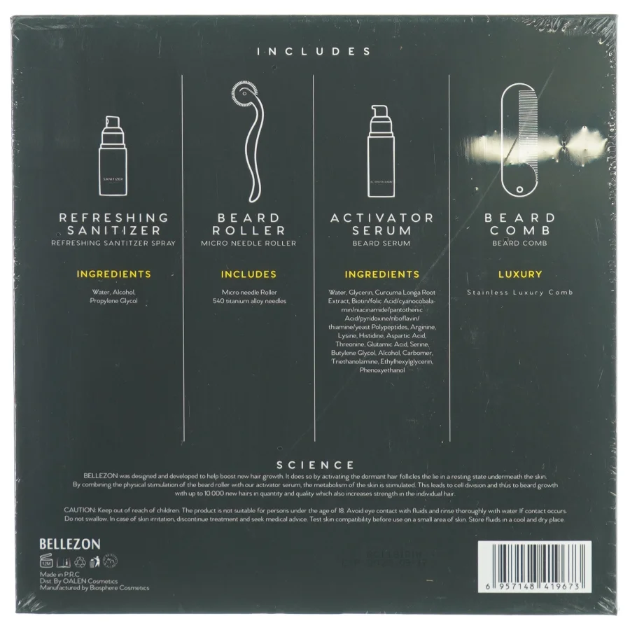 Beard Grwth kit fra Bellezon (str. 22 x 22 x 5cm)