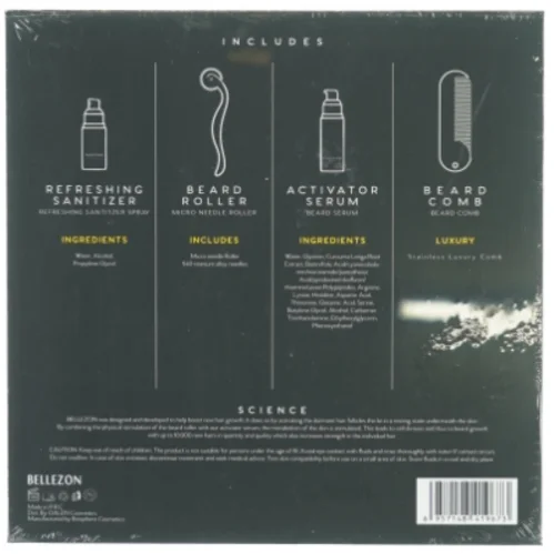 Beard Grwth kit fra Bellezon (str. 22 x 22 x 5cm)