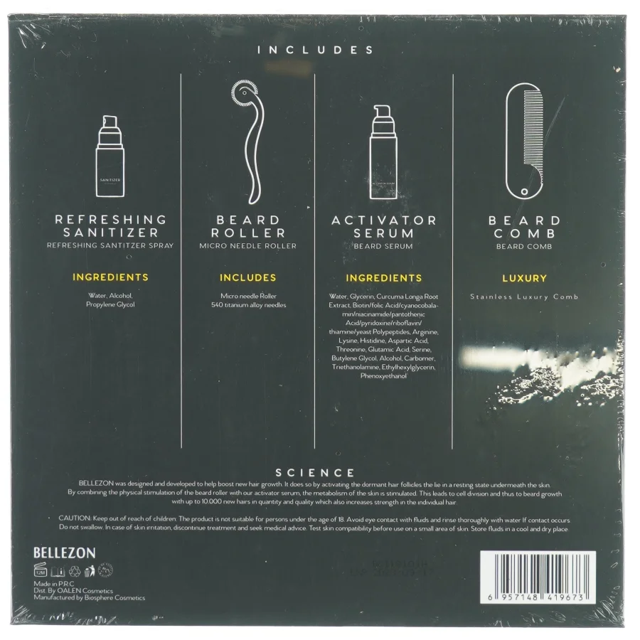 Beard Grwth kit fra Bellezon (str. 22 x 22 x 5cm)