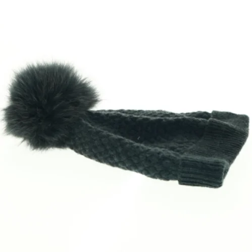 Strikhue med pelskvast fra mp Denmark (str. 51-53)