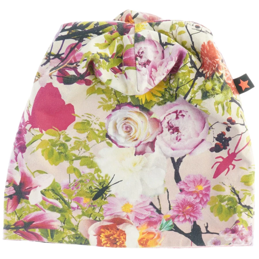 Blomstret bomuldshue fra Molo (str. 3-5 år)