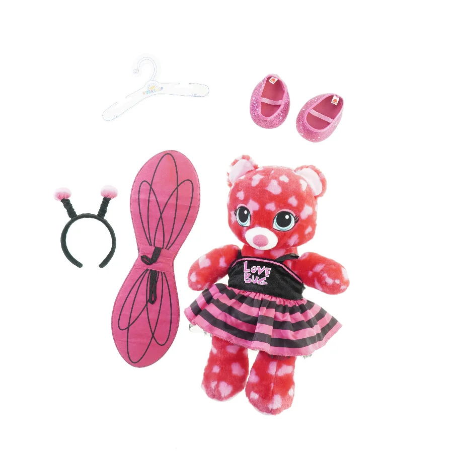 Bamse med tilbehør fra Build a Bear (str. 40 x 20 cm)