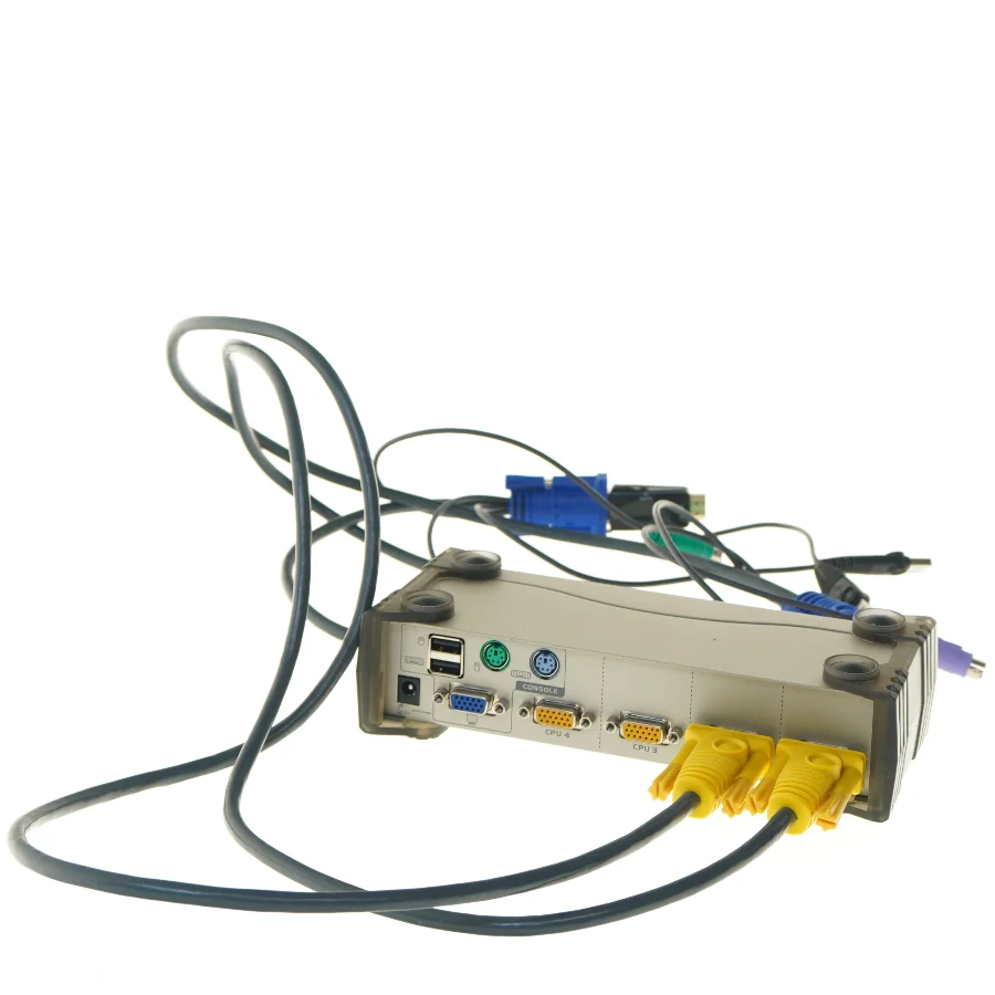 Aten KVM-switch med kabler fra Aten (str. 21x9 cm)