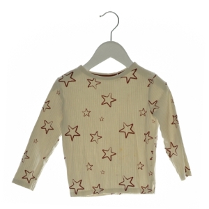 Bluse med stjerner på (str. ca. 104)