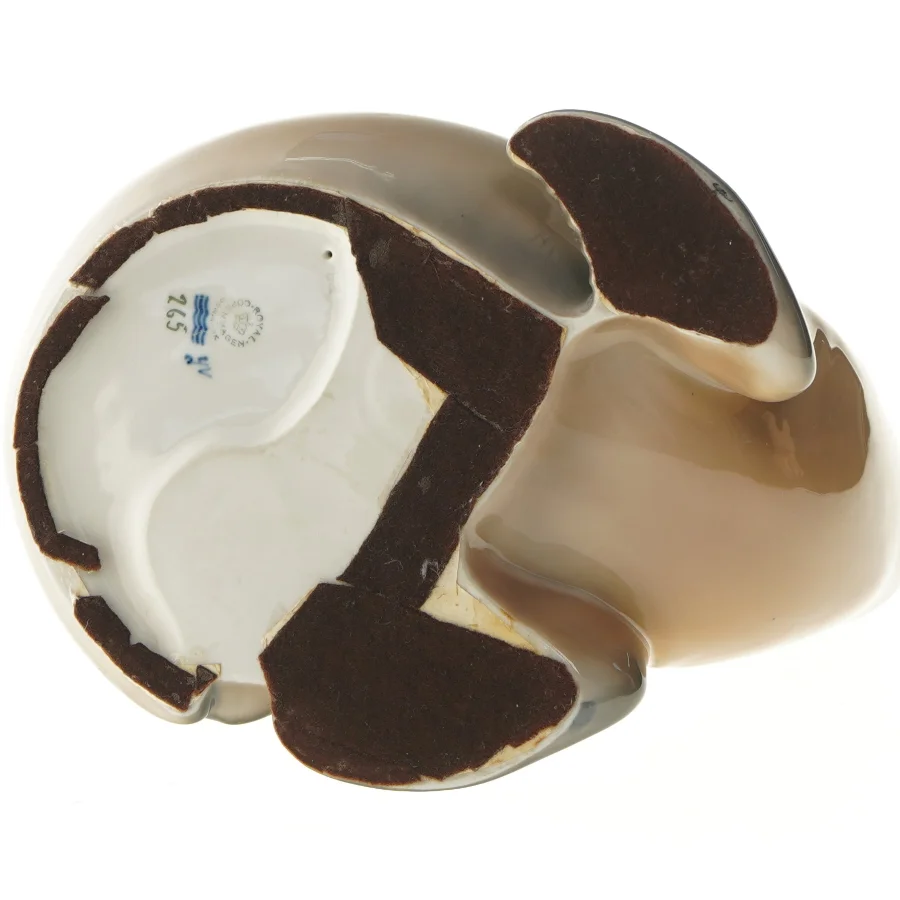 Porcelænsfigur af sæl fra Royal Copenhagen (str. 29x24 cm)