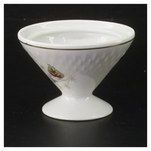 Porcelænsskål med guldkant fra Vielleicht Uhls (str. Ø 9 cm)