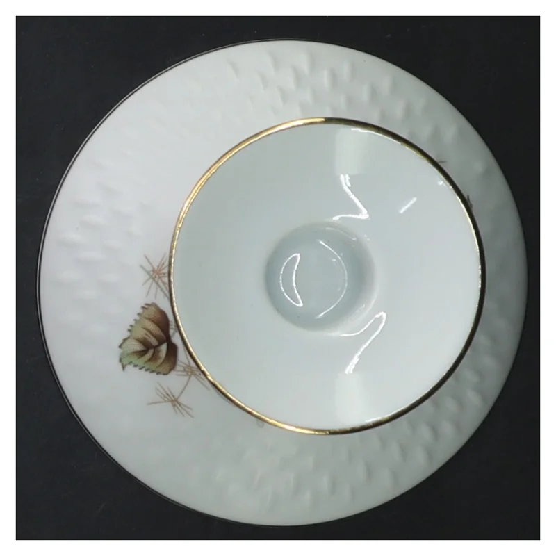 Porcelænsskål med guldkant fra Vielleicht Uhls (str. Ø 9 cm)