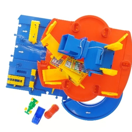 Legetøj bilparkering med biler fra Polesie (str. 55x37 cm)