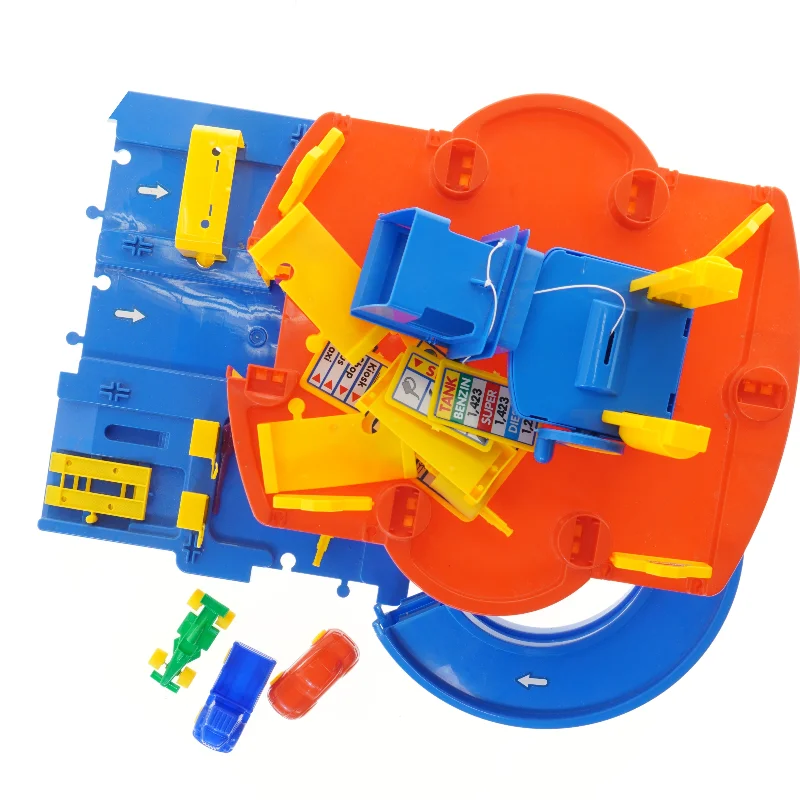 Legetøj bilparkering med biler fra Polesie (str. 55x37 cm)