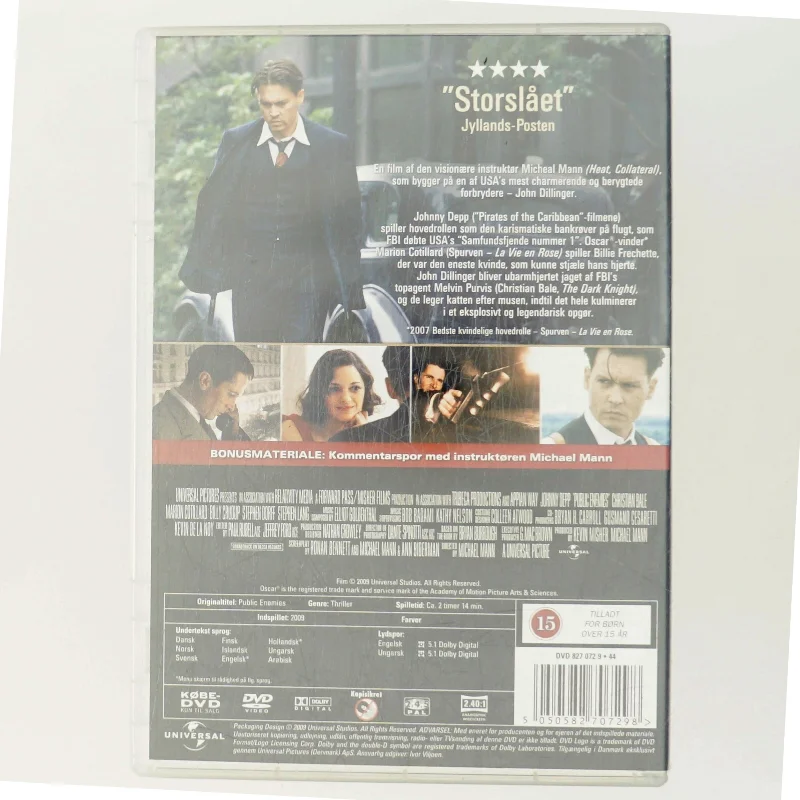 Public Enemies med Johnny Depp (DVD)