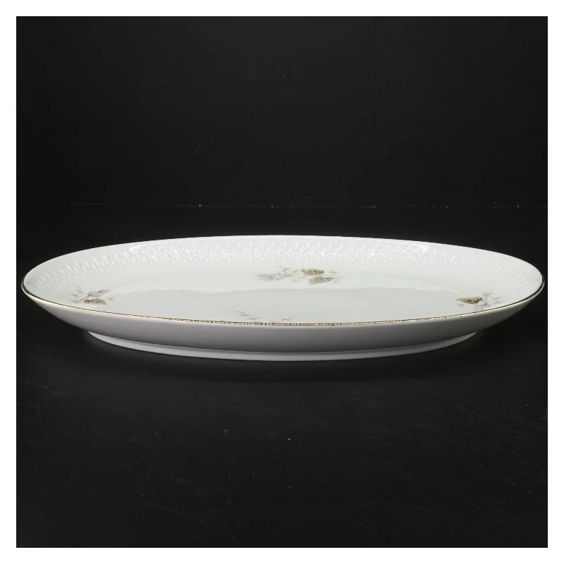 Porcelænsfad med blomsterdekoration fra Bavaria (str. 33 cm)