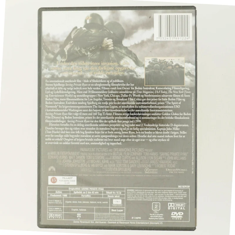 Saving Private Ryan                            <span class="label label-blank pull-right">60th Anniversary edition</span> med Tom Hanks (DVD)