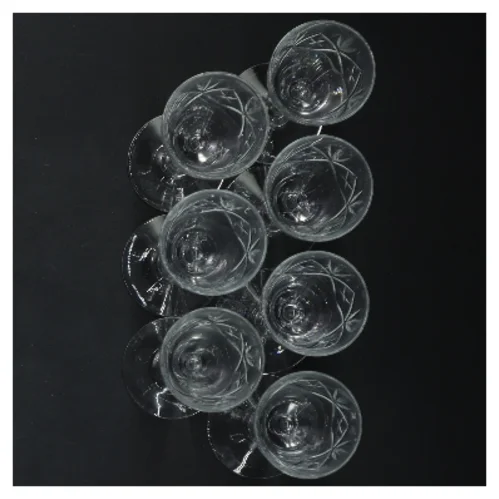 Krystalglas, 7 stykker (str. 11 cm, 7 styk cm)