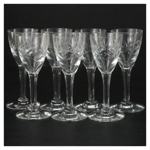 Krystalglas, 7 stykker (str. 11 cm, 7 styk cm)