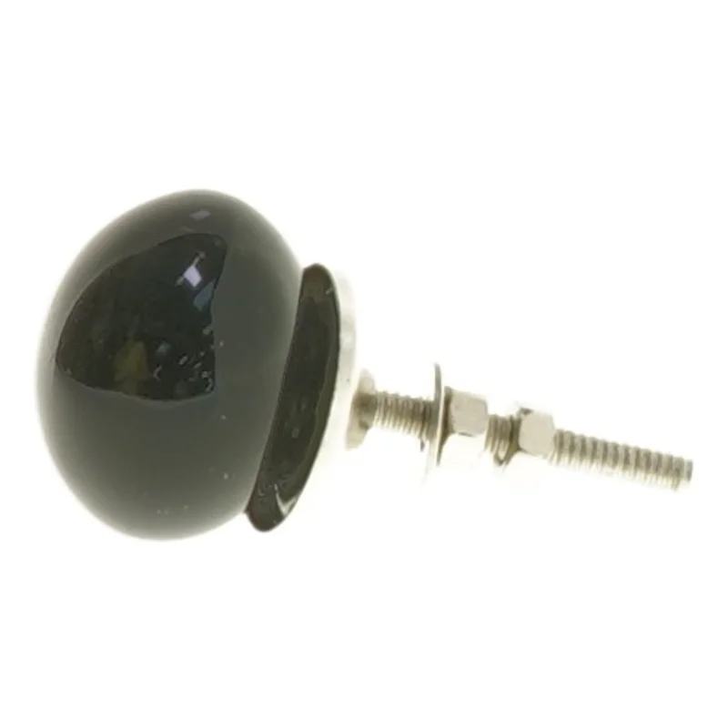 Sort møbelknop (str. Ø 3,5 cm)