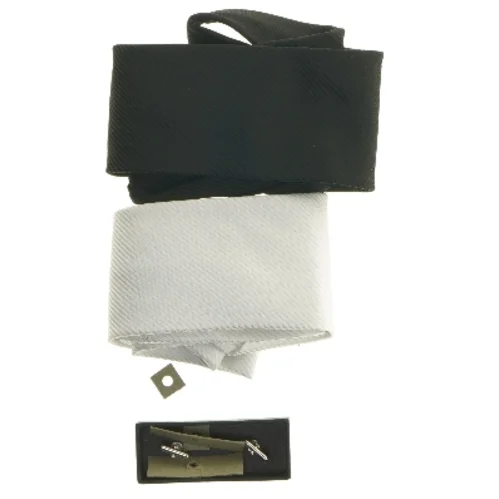 Sæt med slips og manchetknapper (str. 152 cm)