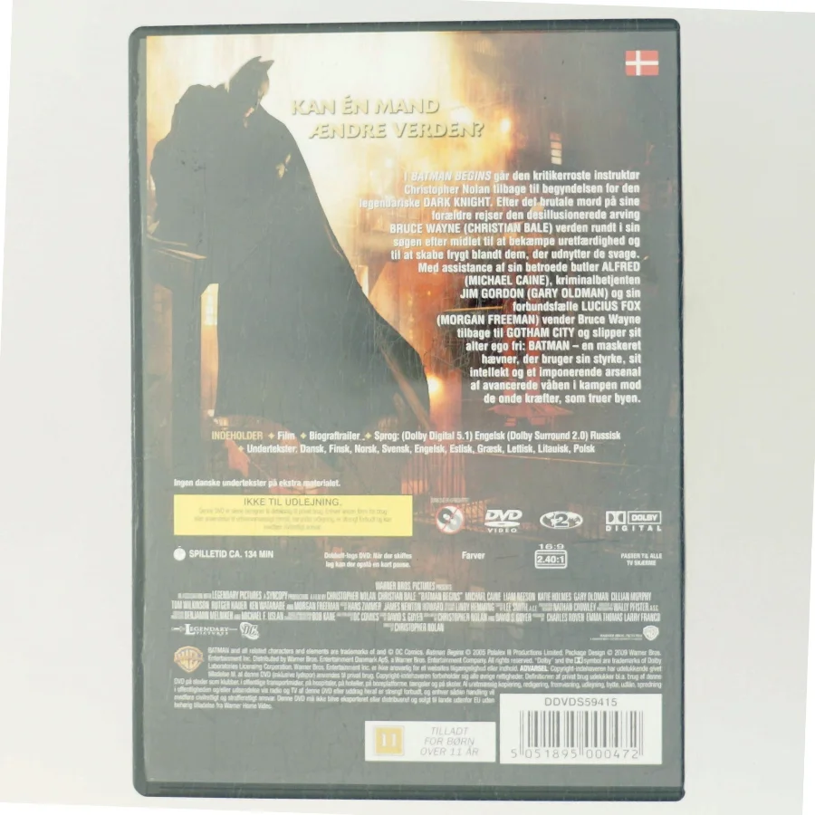 Batman Begins med Christian Bale (DVD)