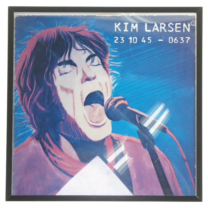 Billede af Kim Larsen i ramme fra IKEA (str. 33,5x33,5 cm)