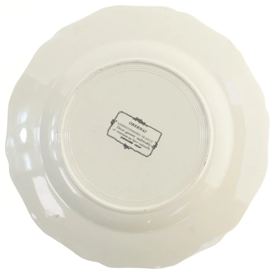 Dekorativ tallerken med landskabsdesign (str. Ø 25,5 cm)