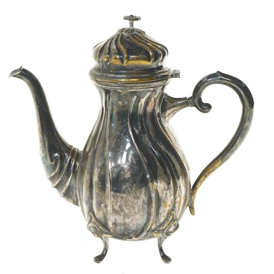 Vintage metal tekande (str. 25x25x12 cm)