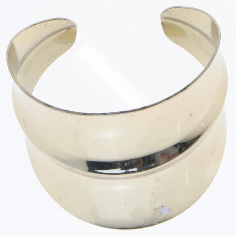 Guldfarvet armbånd (str. Ø 6 cm)