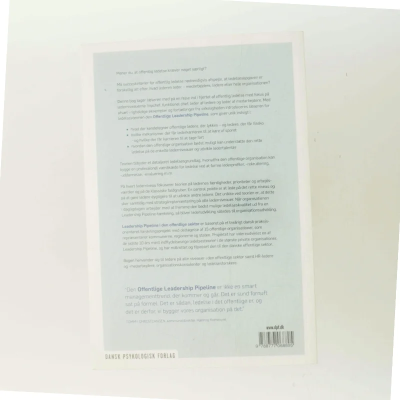 Leadership pipeline i den offentlige sektor af Kristian Dahl (Bog)