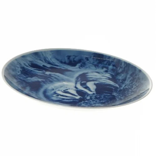 Jagtplatte med grævlinger fra 1977 fra Tove Svendsen (str. Ø 19,5 cm)