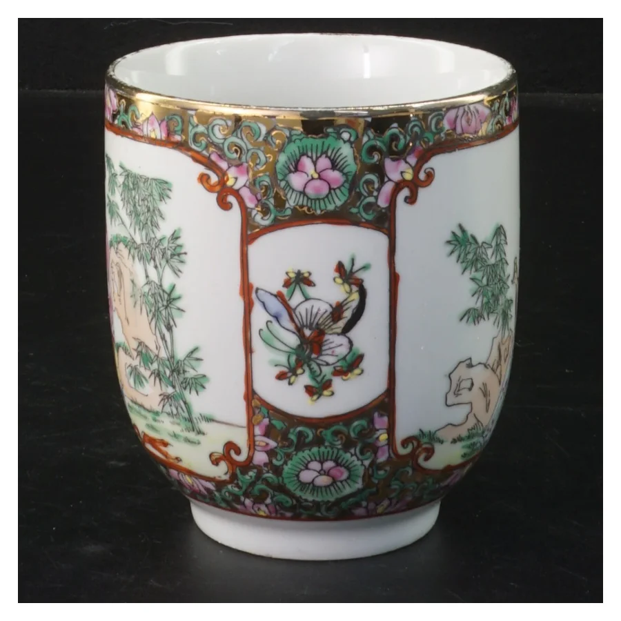 Dekorativ kop med orientalsk motiv (str. 9 cm)