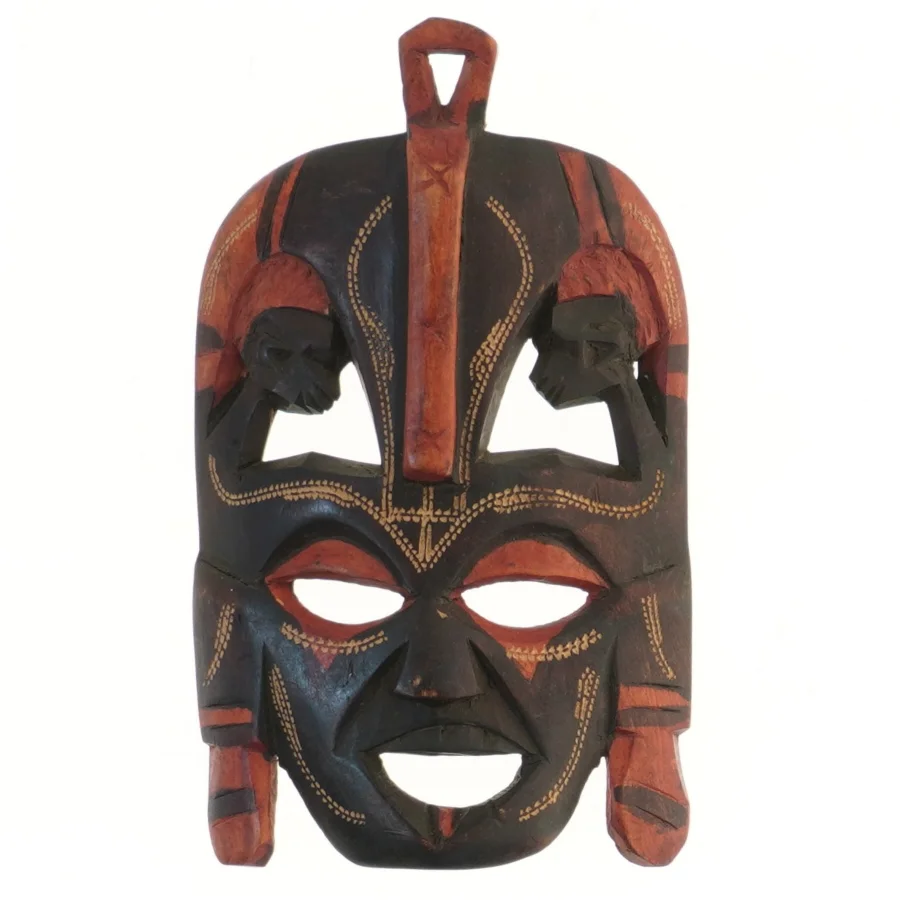 Dekorativt træmaske (str. 24x14 cm)