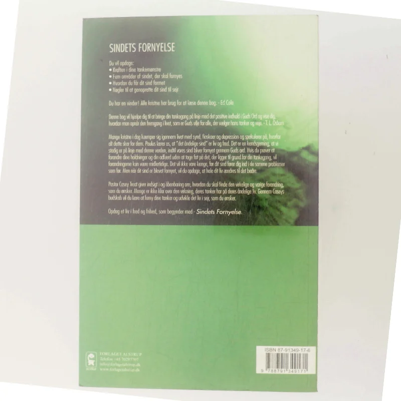 Sindets fornyelse : grundlaget for din succes af Casey Treat (Bog)