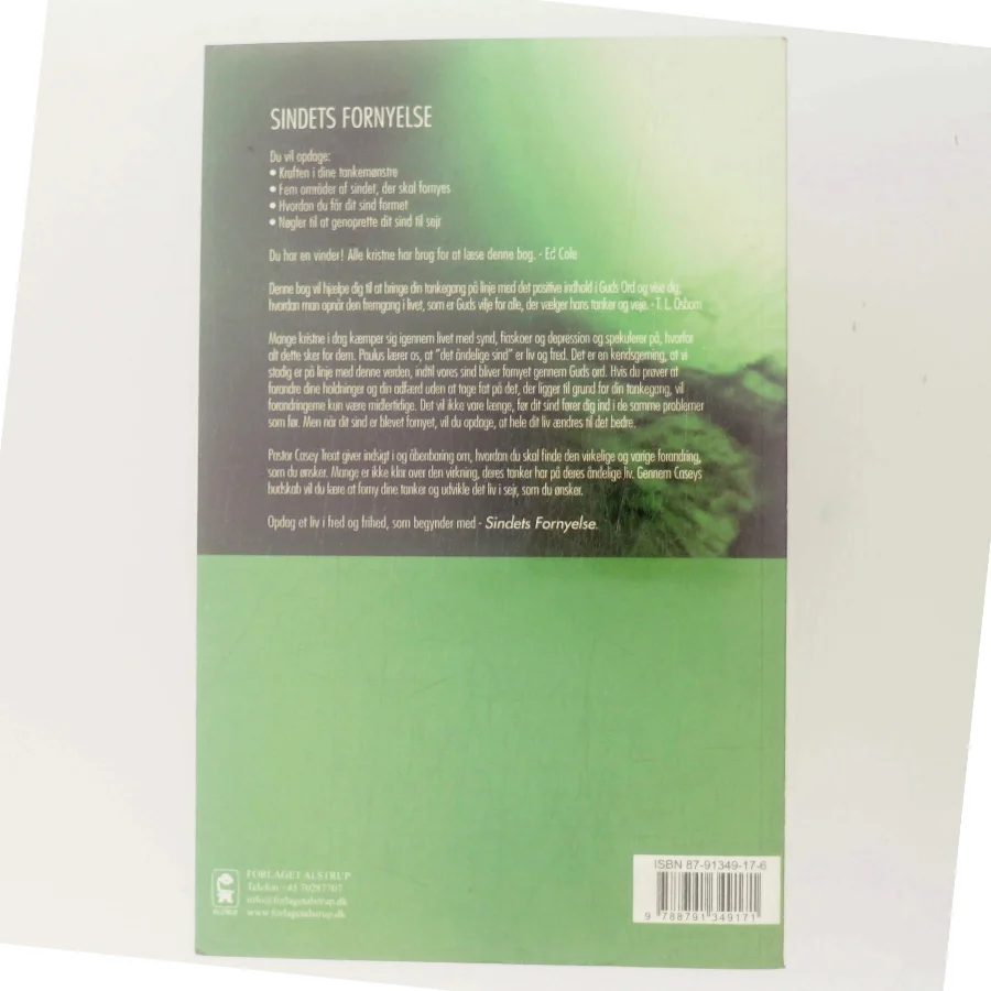 Sindets fornyelse : grundlaget for din succes af Casey Treat (Bog)