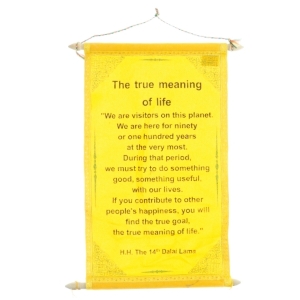 Dekorativ Vægbanner med Citat (str. 36 x 21 cm)