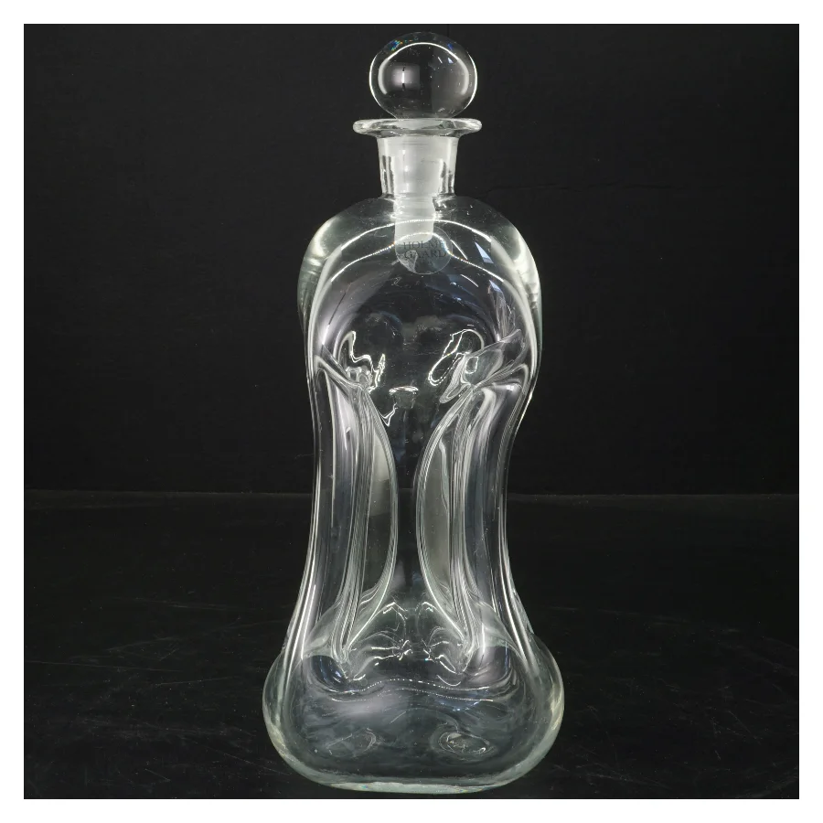 Glas karaffel med prop fra Holmegaard (str. 22 cm)