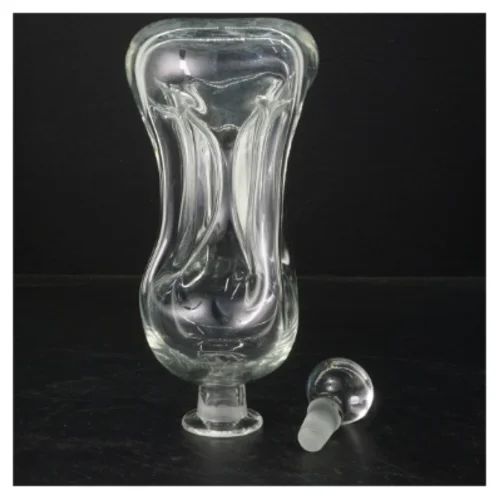 Glas karaffel med prop fra Holmegaard (str. 22 cm)