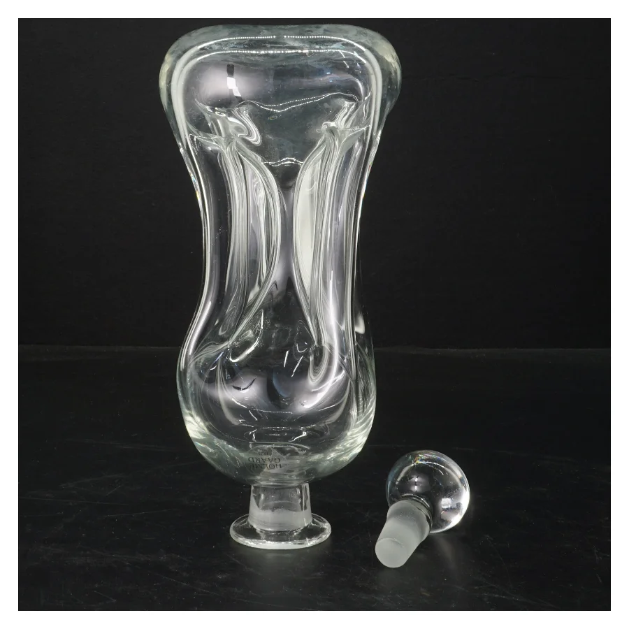 Glas karaffel med prop fra Holmegaard (str. 22 cm)