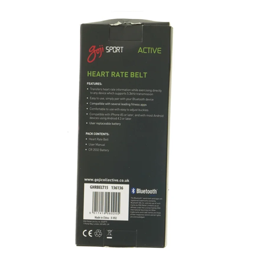 Goji Sport Active Pulsmåler Bælte fra Goji Sport (str. 18 cm)