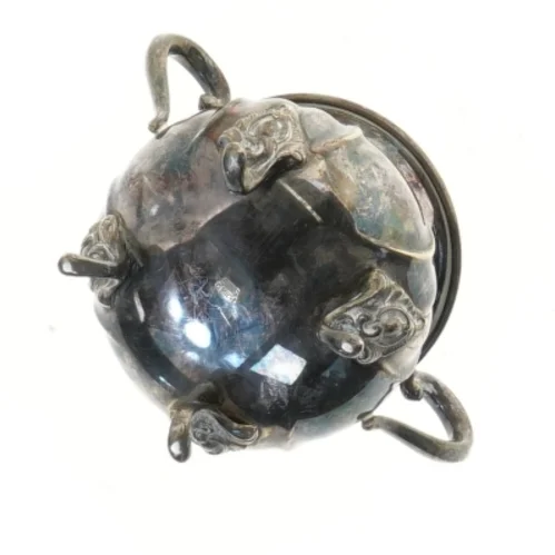 Antik sølv sukkerskål (str. 10x11 cm)