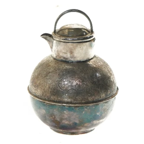 Antik dekoreret kande (str. 18x13 cm)