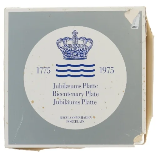 Royal Copenhagen jubilæumsplatte fra Royal Copenhagen (str. Ø 18 cm)