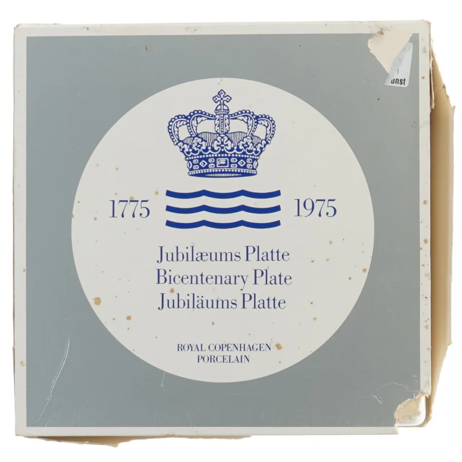Royal Copenhagen jubilæumsplatte fra Royal Copenhagen (str. Ø 18 cm)