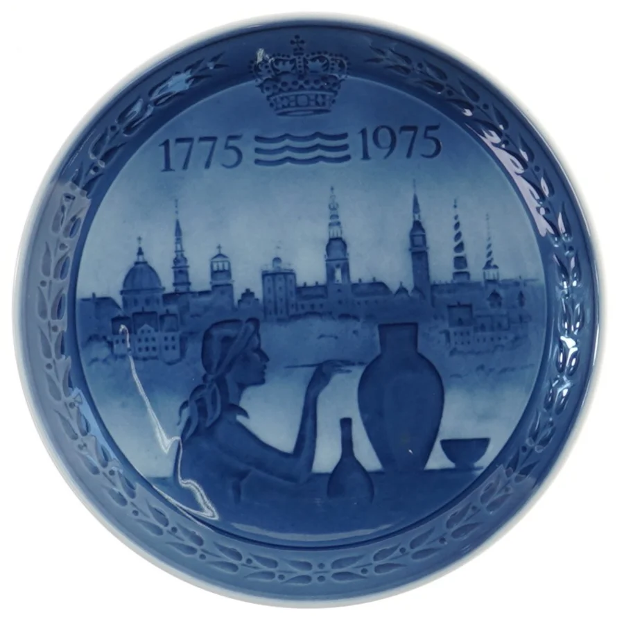Royal Copenhagen jubilæumsplatte fra Royal Copenhagen (str. Ø 18 cm)