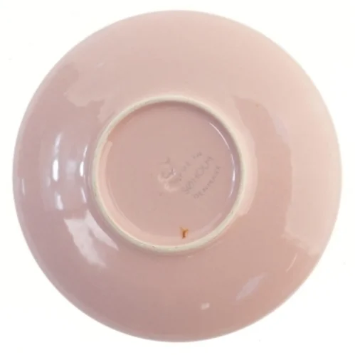 Sættetallerkener med guldkant fra Søholm (str. 5 styk, ø 14 cm)