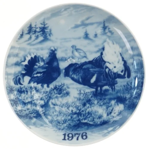 Porcelænsplatte fra 1976 (str. Ø 19,5 cm)
