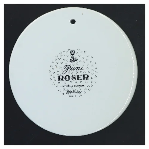 Dekorativ vægplakette med tegning fra Nymölle (str. Ø 15 cm)