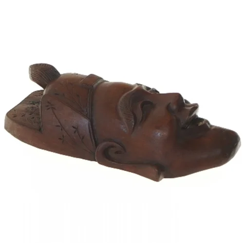 Træmaske vægdekoration (str. 21x11 cm)