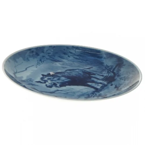 Original jagtplatte 1981 - Vildsvin fra Tove Svendsen (str. Ø 19,5 cm)